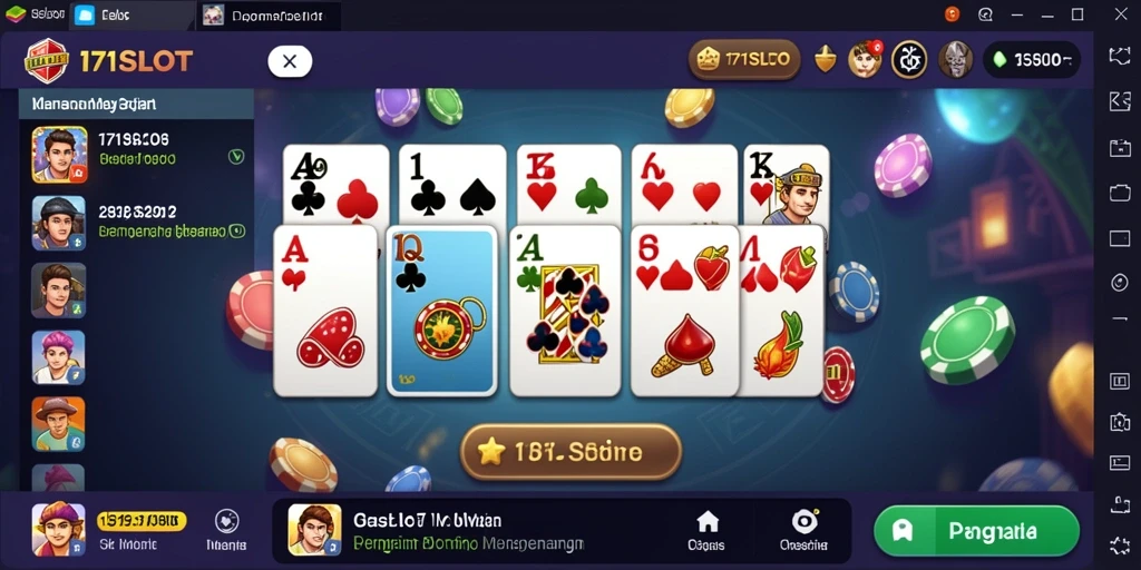 Tampilan gameplay menarik dari 171SLOT dengan aksi seru permainan Domino.