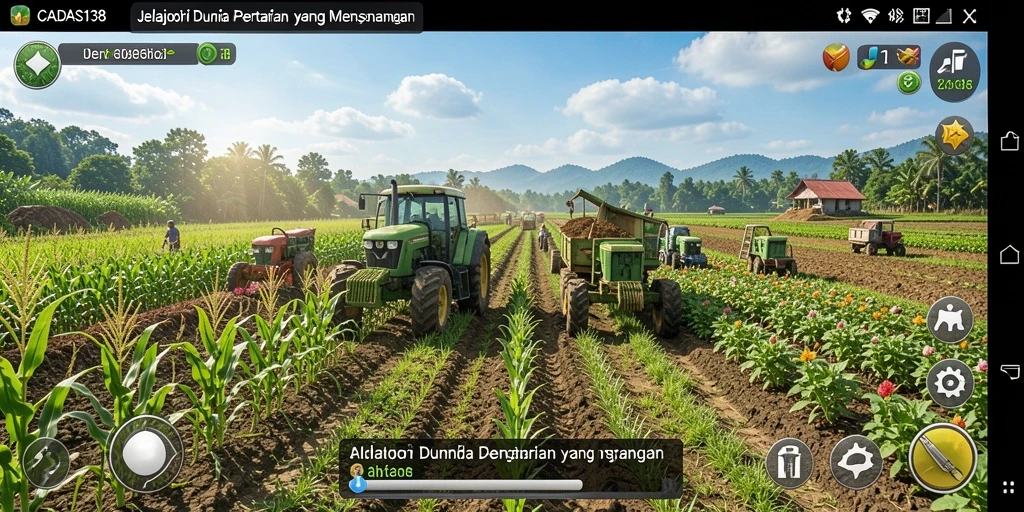 Screenshot yang menunjukkan aktivitas bercocok tanam di CADAS138.