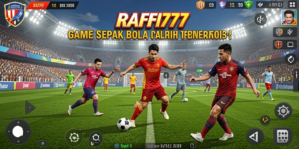 Tampilan gameplay <strong>RAFFI777</strong> yang mendebarkan di lapangan hijau.
