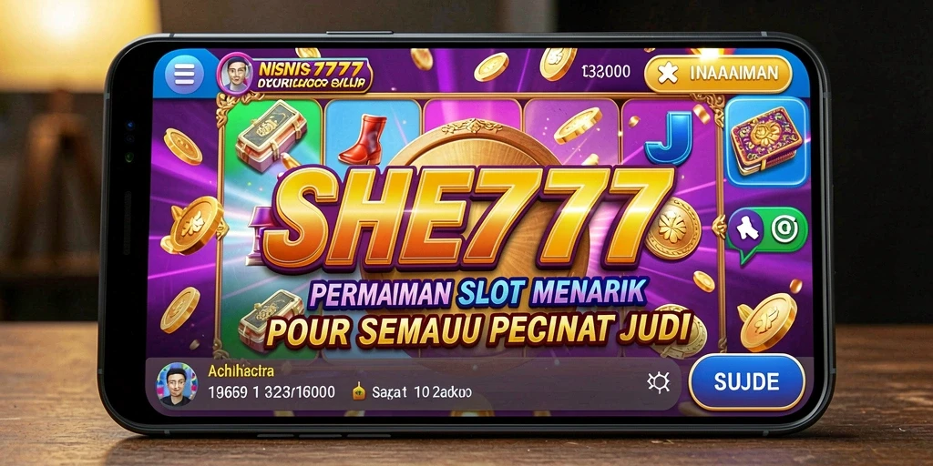 Screenshot gameplay SHE777 menampilkan suasana slot yang mengasyikkan.