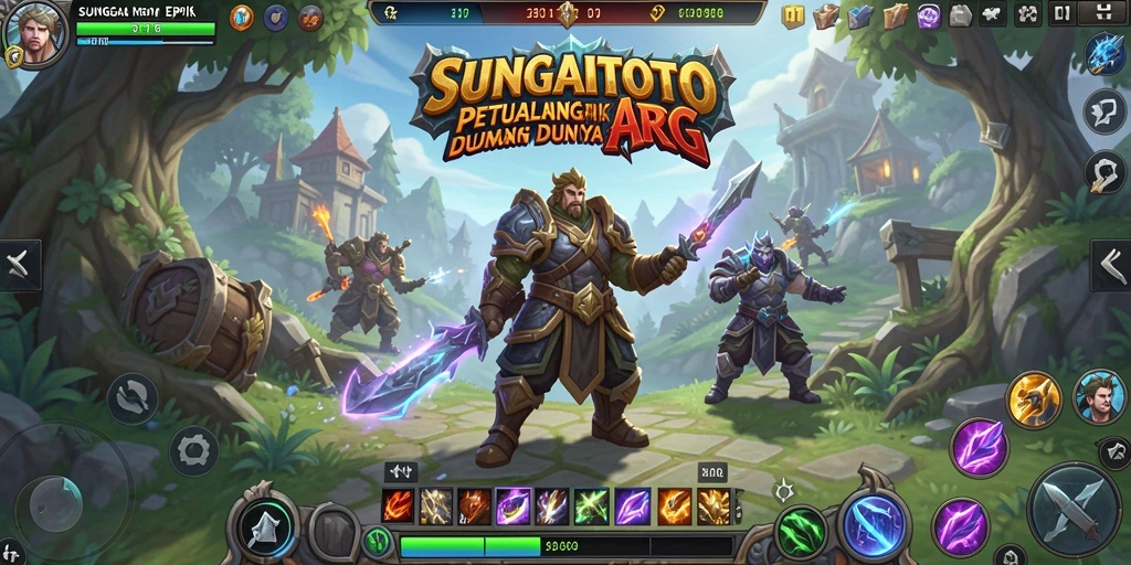 Screenshot yang menunjukkan aksi seru dalam gameplay SUNGAITOTO ARPG.