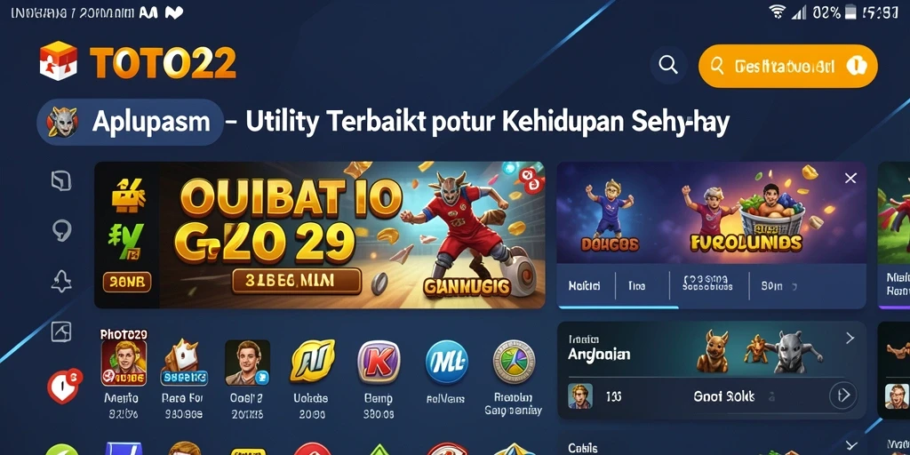 Tampilan antarmuka utama TOTO22 yang fungsional dan menarik.